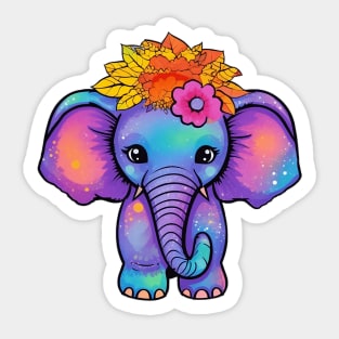 Ecstatic Elephant Sticker